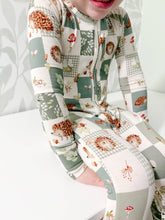 Load image into Gallery viewer, Harvest Hedgehogs Bamboo Zippy Pajamas