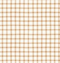 Load image into Gallery viewer, Caramel Gingham Zip Pajamas