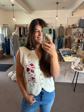 Load image into Gallery viewer, Floral Fields Embroidered Vest