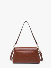 Load image into Gallery viewer, Bella Glossy Chocolate Shoulder Bag