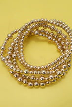 Load image into Gallery viewer, MULTI LAYER GOLD BALL CHAIN BEADED BRACELET | 40B5181