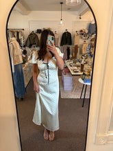 Load image into Gallery viewer, Polka Dot Satin Maxi Dress