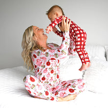 Load image into Gallery viewer, Christmas Red Plaid Bamboo Pjs