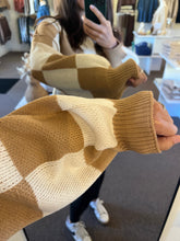 Load image into Gallery viewer, Ruby Checkered Knit Sweater