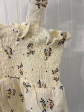 Load image into Gallery viewer, Floral Smocked Baby Romper with Matching Hat