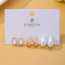 Load image into Gallery viewer, Teardrop Trio Stud Earring Set