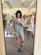 Load image into Gallery viewer, gingham set black