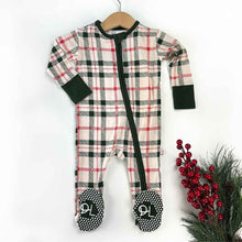 Load image into Gallery viewer, Christmas Plaid Bamboo Pjs