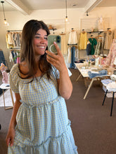 Load image into Gallery viewer, Baby Blue Gingham Dress