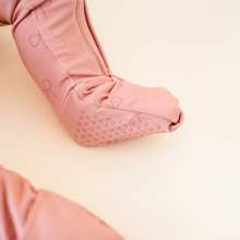 Load image into Gallery viewer, Bamboo Pink Bow Romper