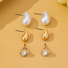 Load image into Gallery viewer, Teardrop Trio Stud Earring Set
