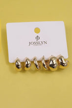 Load image into Gallery viewer, Bubbly Mini Huggie Trio Earrings