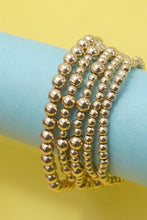 Load image into Gallery viewer, MULTI LAYER GOLD BALL CHAIN BEADED BRACELET | 40B5181