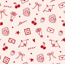 Load image into Gallery viewer, Love Letters Bamboo Zip Pajamas