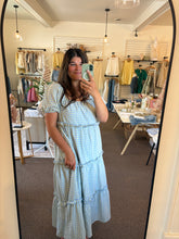 Load image into Gallery viewer, Baby Blue Gingham Dress