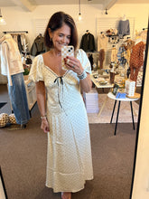Load image into Gallery viewer, Polka Dot Satin Maxi Dress