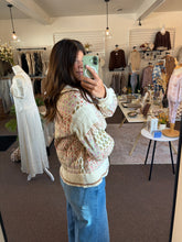 Load image into Gallery viewer, Mixed Media Floral Patchwork Jacket