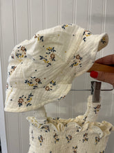 Load image into Gallery viewer, Floral Smocked Baby Romper with Matching Hat