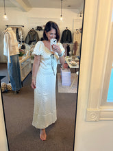 Load image into Gallery viewer, Polka Dot Satin Maxi Dress