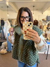 Load image into Gallery viewer, Polka Dot Sherpa Vest