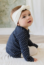 Load image into Gallery viewer, Organic Cotton Pointelle Headband - Parchment