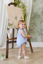 Load image into Gallery viewer, Organic Cotton Wisteria Playsuit - Mon Amour Stripe Indigo