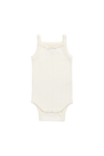 Load image into Gallery viewer, Organic Cotton Pointelle Singletsuit - Parchment