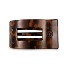Load image into Gallery viewer, Tortoise Medium Flat Rectangle Hair Clip