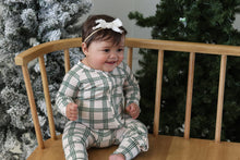 Load image into Gallery viewer, Pine Plaid Zip Pajamas