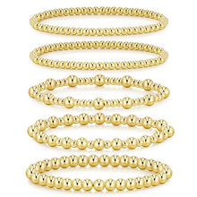 Load image into Gallery viewer, MULTI LAYER GOLD BALL CHAIN BEADED BRACELET | 40B5181