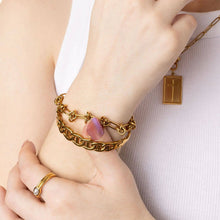 Load image into Gallery viewer, 18K Gold PVD Stainless Steel Fluted Stacking Ring