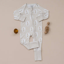 Load image into Gallery viewer, Bamboo Zip Romper | Gingham & Goose