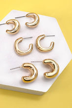 Load image into Gallery viewer, Bubbly Mini Huggie Trio Earrings