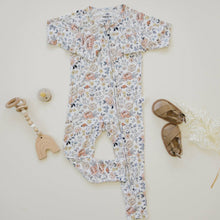 Load image into Gallery viewer, Pastel Petals Zippy Romper