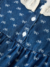 Load image into Gallery viewer, Denim Bow Romper
