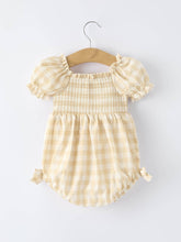 Load image into Gallery viewer, Gingham Plaid Girl Romper