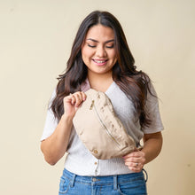 Load image into Gallery viewer, XL Beige Sling Bag