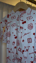 Load image into Gallery viewer, Love Letters Bamboo Zip Pajamas