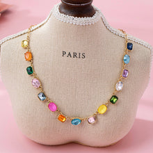 Load image into Gallery viewer, Multicolor Gemstone Necklace