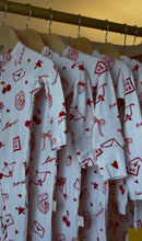 Load image into Gallery viewer, Love Letters Bamboo Zip Pajamas