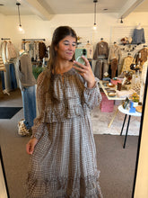 Load image into Gallery viewer, Plaid Tiered Midi Skirt
