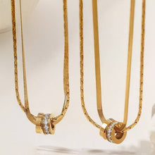 Load image into Gallery viewer, Eternal Circle Layered Necklace
