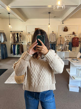 Load image into Gallery viewer, Luna Cable Knit Sweater
