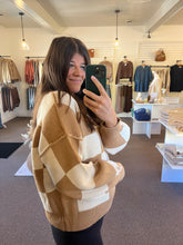 Load image into Gallery viewer, Ruby Checkered Knit Sweater
