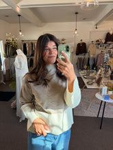 Load image into Gallery viewer, Latte Color Block Sweater
