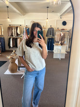 Load image into Gallery viewer, Washed Ribbed Tee - Khaki

