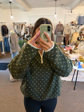Load image into Gallery viewer, Polka Dot Sherpa Half-Zip Pullover
