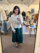 Load image into Gallery viewer, Evergreen Satin Skirt
