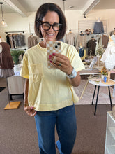 Load image into Gallery viewer, Butter Yellow Boxy Tee
