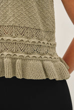 Load image into Gallery viewer, Sweet Sage Ruffle Top
